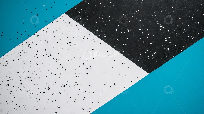 高清大图下载【趣麦麦图】几何色块与点状纹理的抽象设计