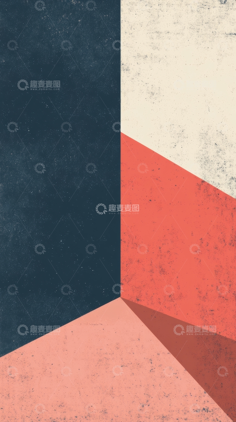 高清大图下载【趣麦麦图】几何色块拼接艺术背景