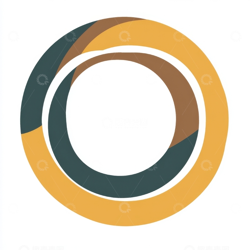 高清大图下载【趣麦麦图】多色同心圆抽象图案