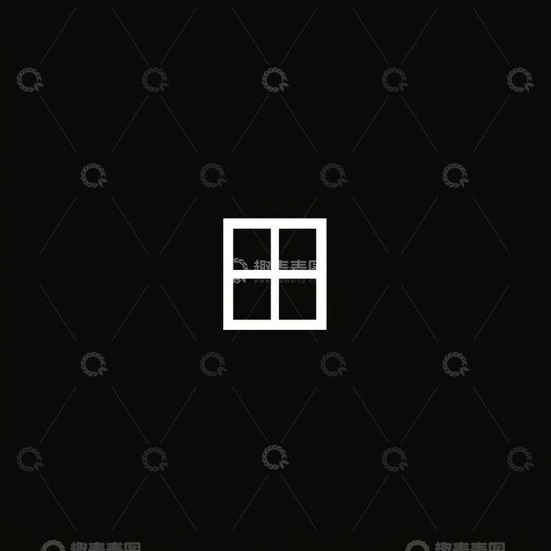 高清大图下载【趣麦麦图】黑色背景上的白色窗格图案