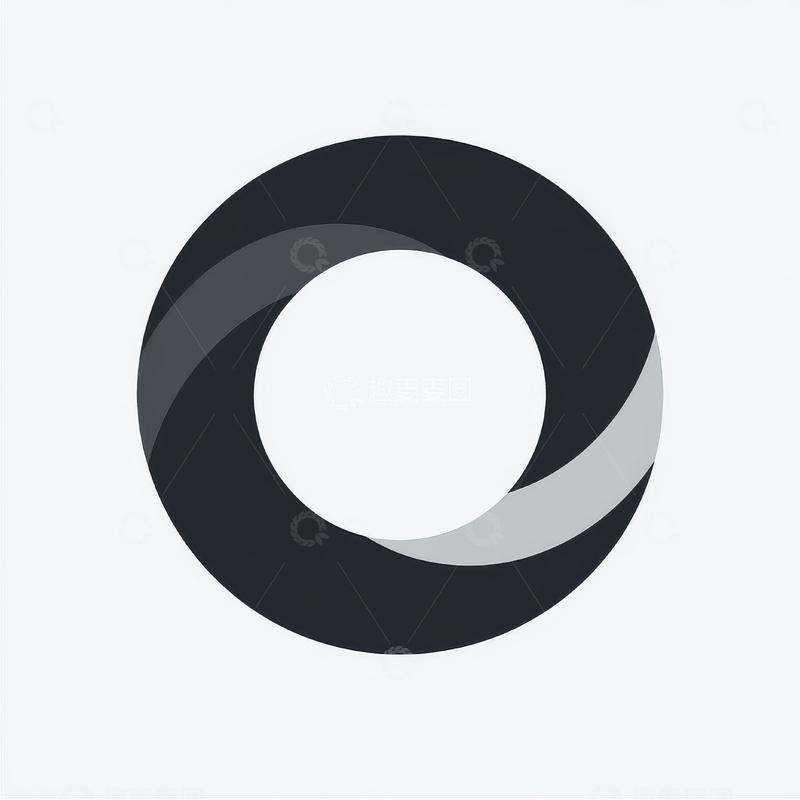 高清大图下载【趣麦麦图】简约圆形设计，黑白灰渐变图案