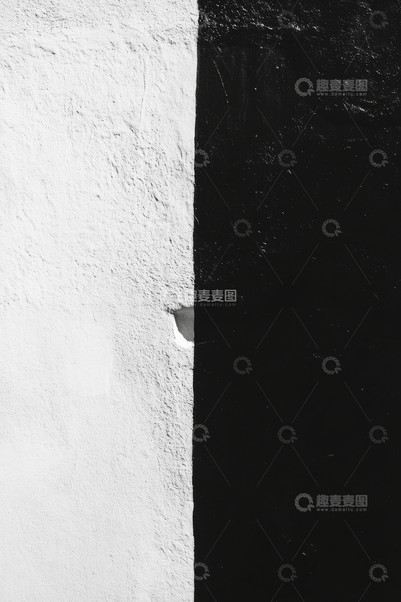 高清大图下载【趣麦麦图】黑白对比的墙面与阴影