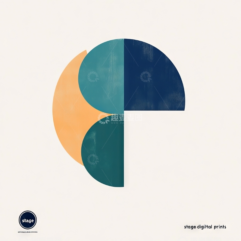 高清大图下载【趣麦麦图】抽象几何图形组合艺术设计