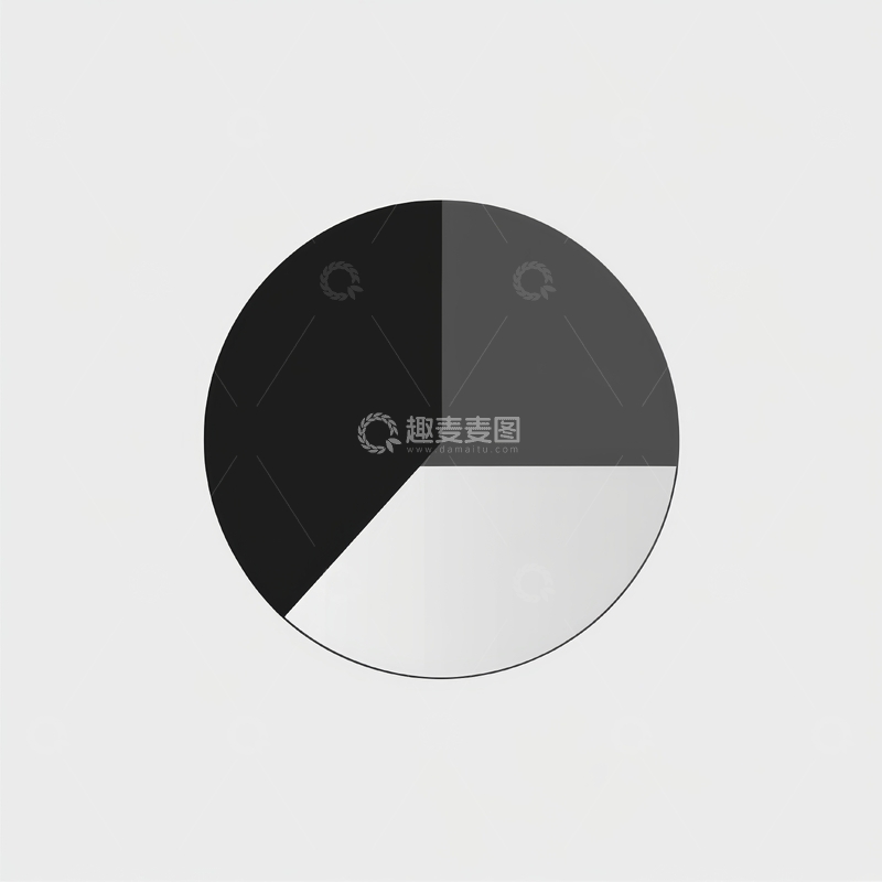 高清大图下载【趣麦麦图】三色分割圆形图案