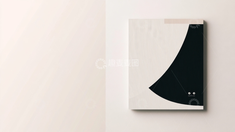 高清大图下载【趣麦麦图】简约风格的黑白抽象封面设计