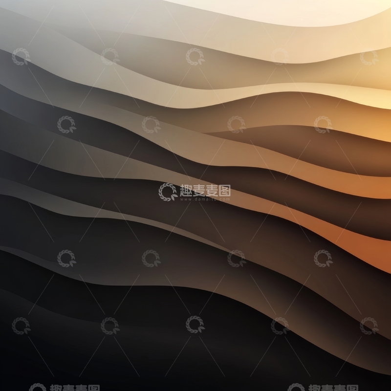 高清大图下载【趣麦麦图】渐变波浪抽象背景
