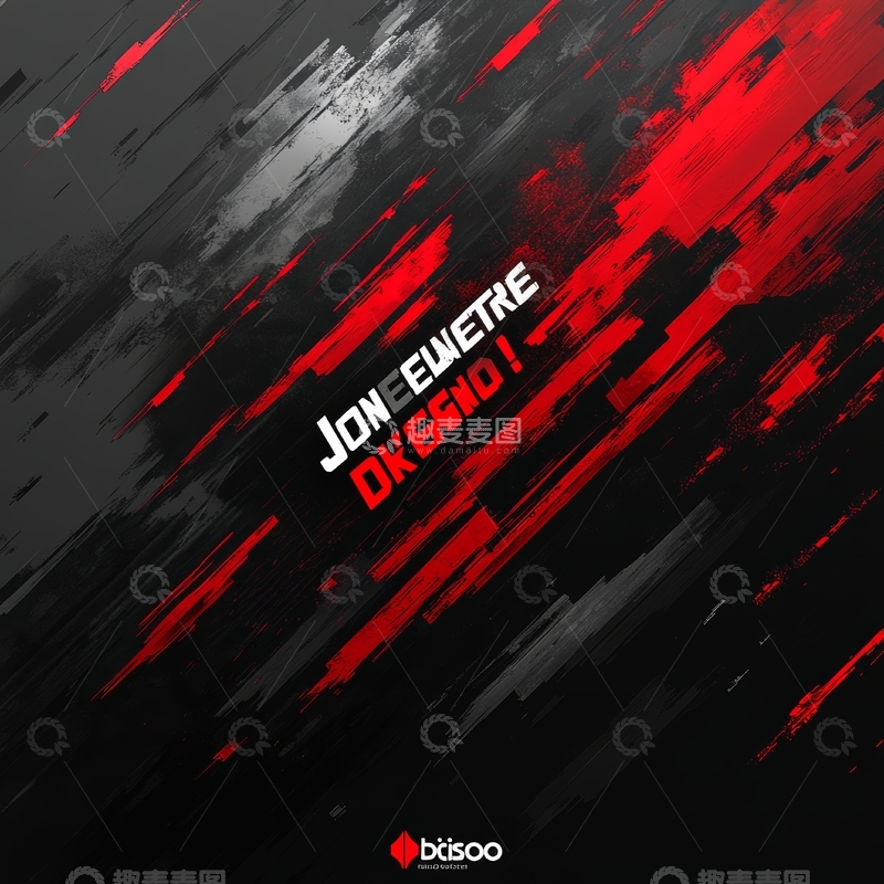 高清大图下载【趣麦麦图】红色与黑色抽象艺术背景