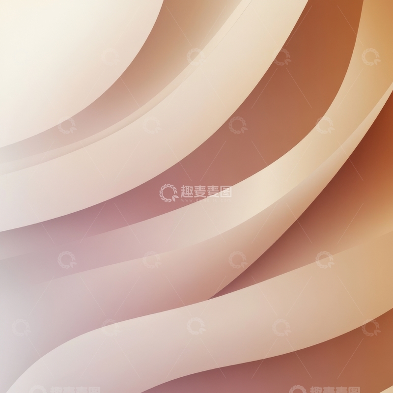 高清大图下载【趣麦麦图】柔和渐变的抽象曲线背景