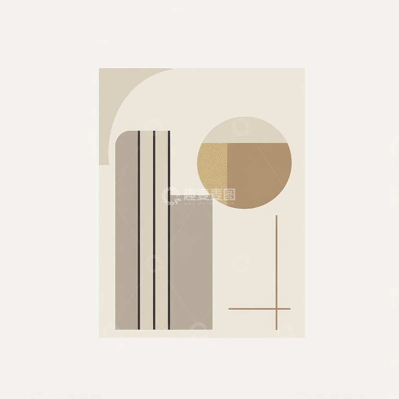 高清大图下载【趣麦麦图】抽象几何图形组合艺术