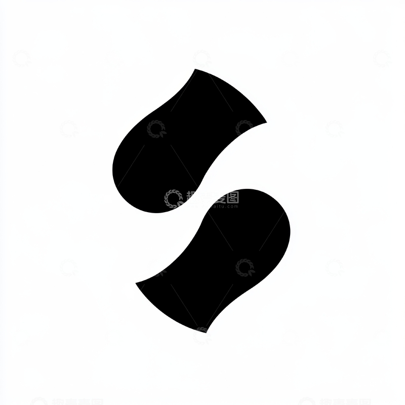 黑色抽象图形设计