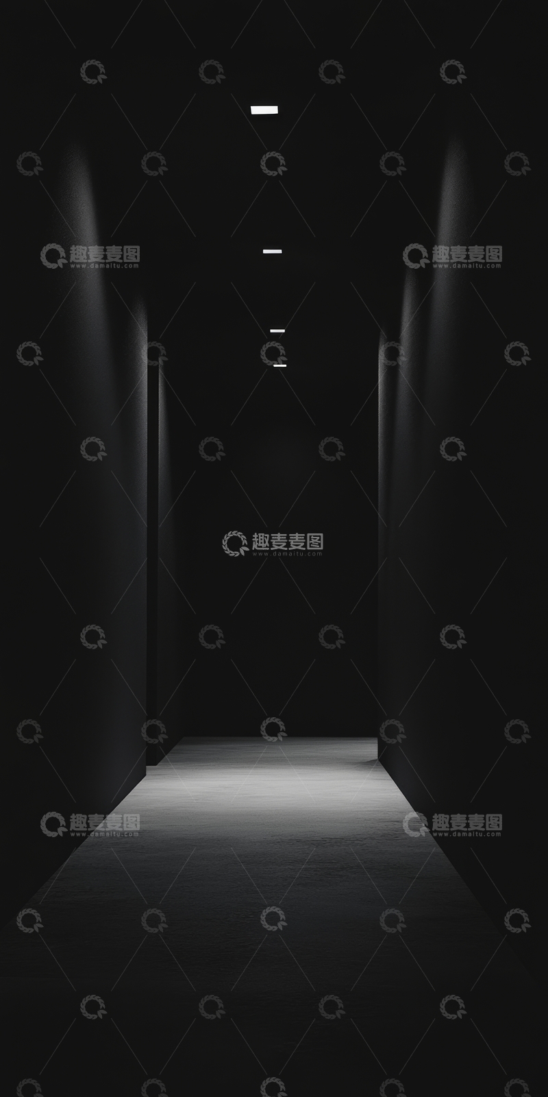 高清大图下载【趣麦麦图】昏暗走廊尽头的微光