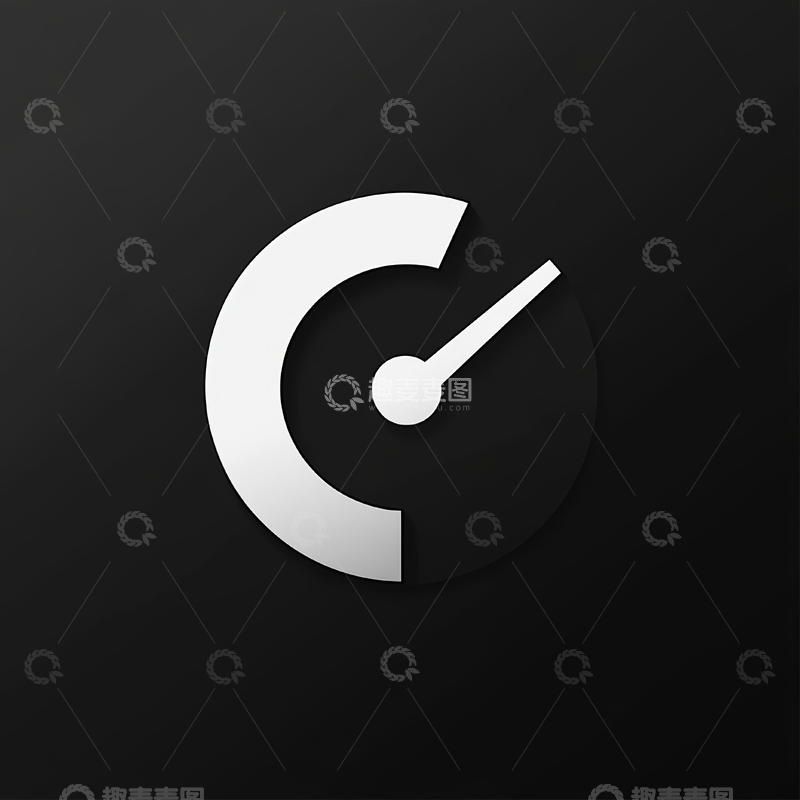 高清大图下载【趣麦麦图】简约时钟图标设计