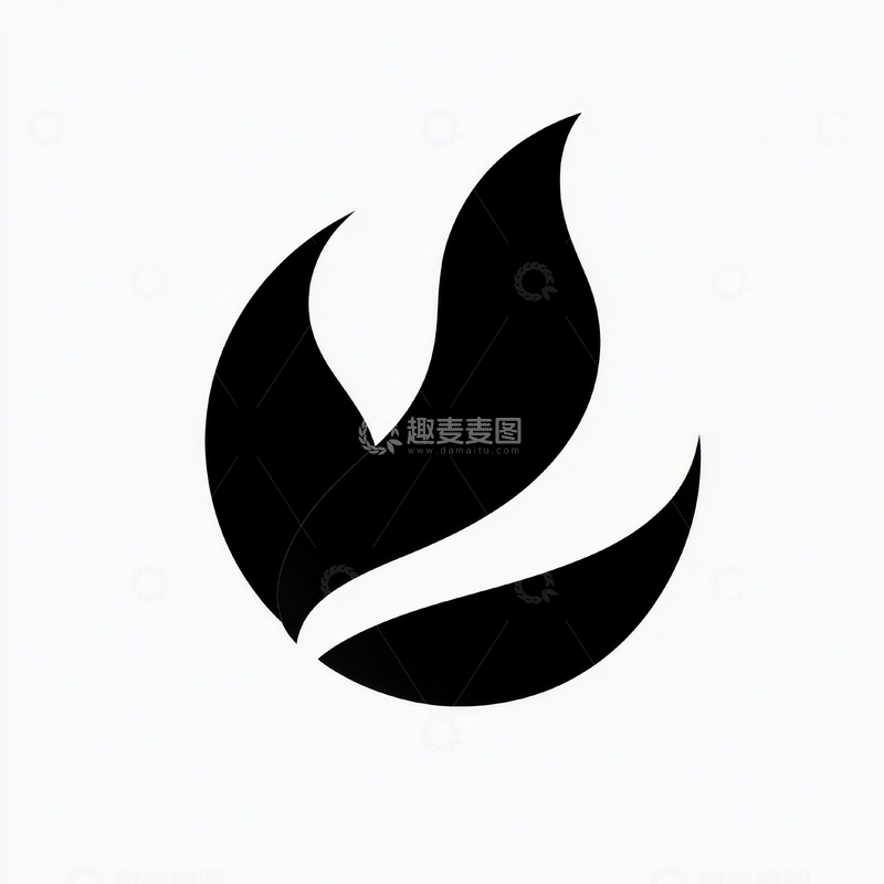 高清大图下载【趣麦麦图】抽象火焰图案设计