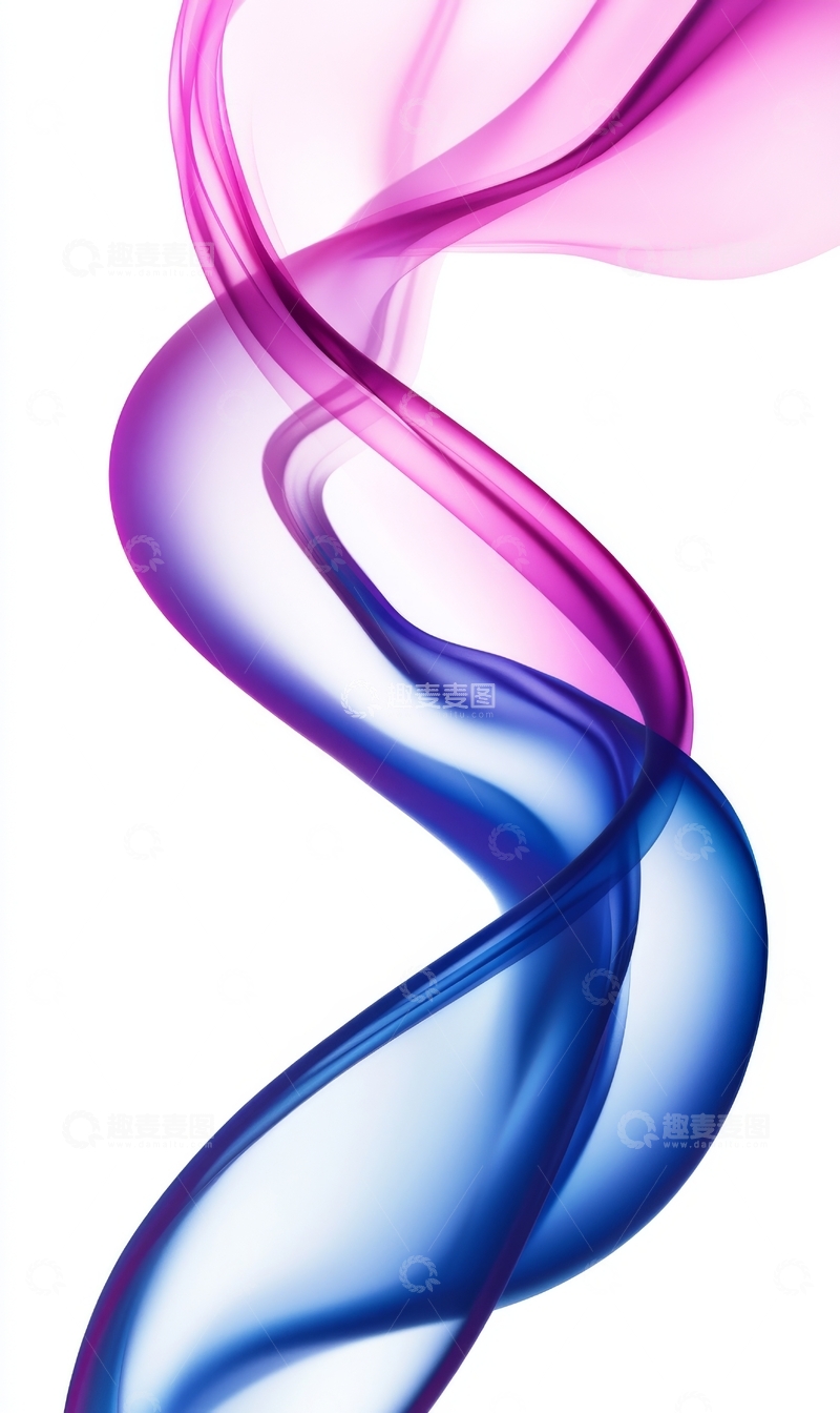 高清大图下载【趣麦麦图】紫色与蓝色烟雾的交织