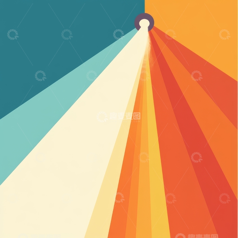 高清大图下载【趣麦麦图】色彩渐变的光束设计