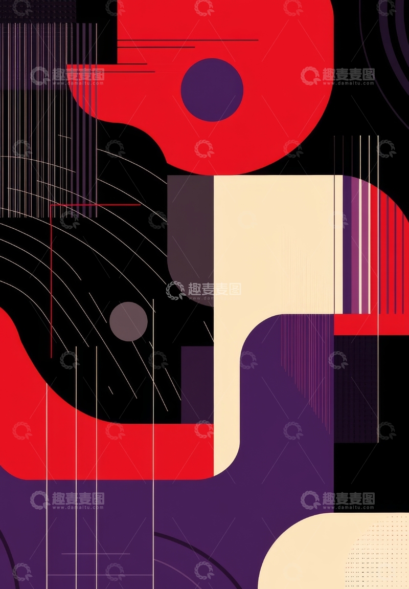 抽象几何图形组合艺术