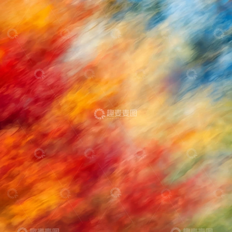 高清大图下载【趣麦麦图】模糊的秋叶色彩背景