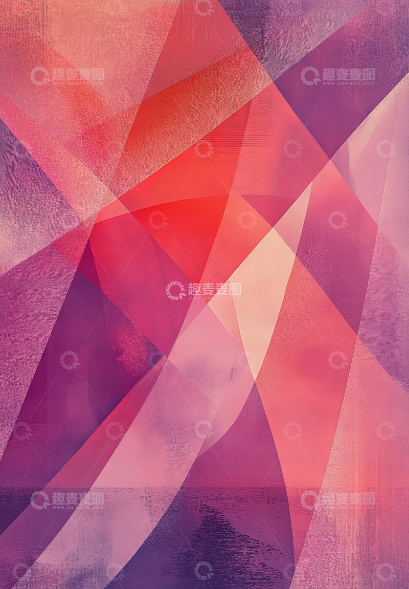 高清大图下载【趣麦麦图】几何色块交织的抽象艺术