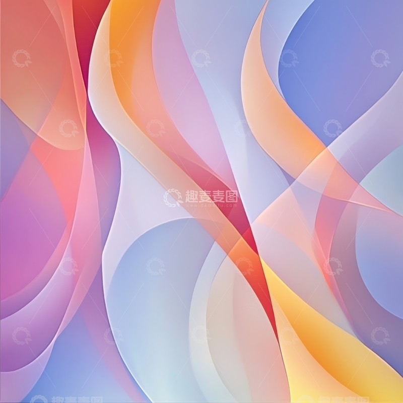 高清大图下载【趣麦麦图】流线型色彩渐变抽象背景