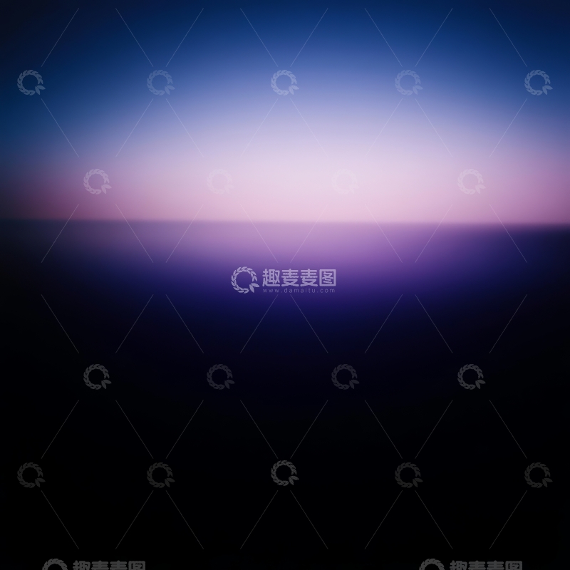高清大图下载【趣麦麦图】朦胧海面与渐变天空