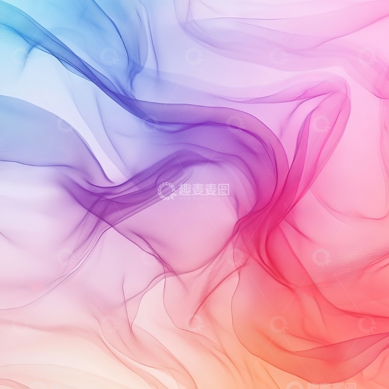 高清大图下载【趣麦麦图】彩色烟雾抽象背景