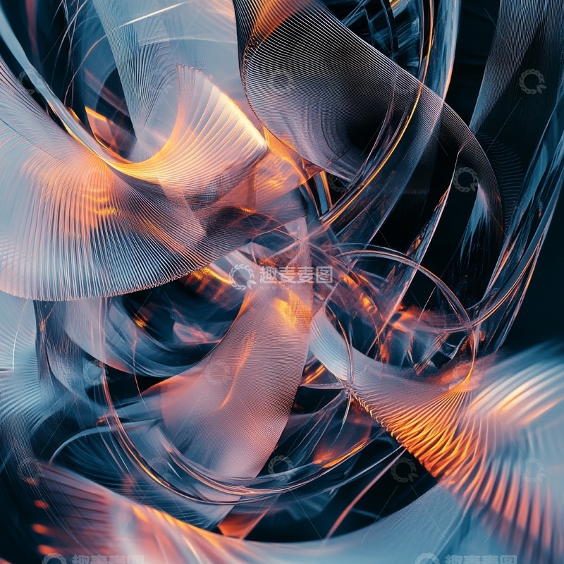 高清大图下载【趣麦麦图】光影交织的抽象艺术图案