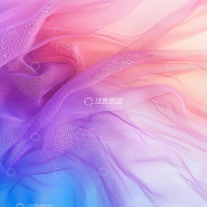 高清大图下载【趣麦麦图】渐变色彩的轻盈织物