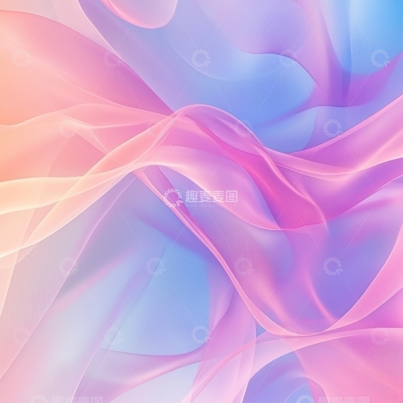 高清大图下载【趣麦麦图】柔和色彩的抽象流动图案
