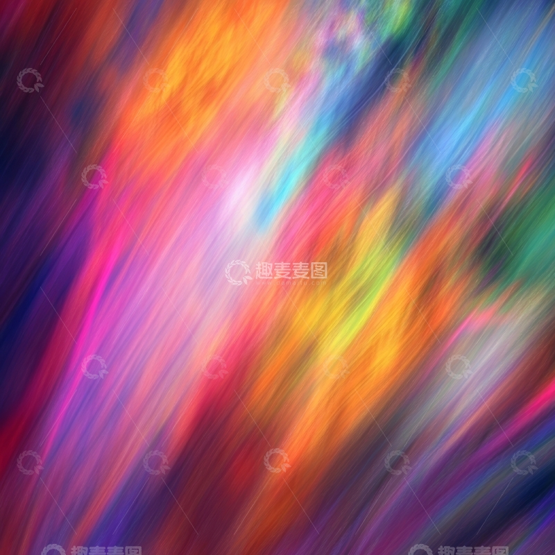 高清大图下载【趣麦麦图】色彩斑斓的动态模糊背景