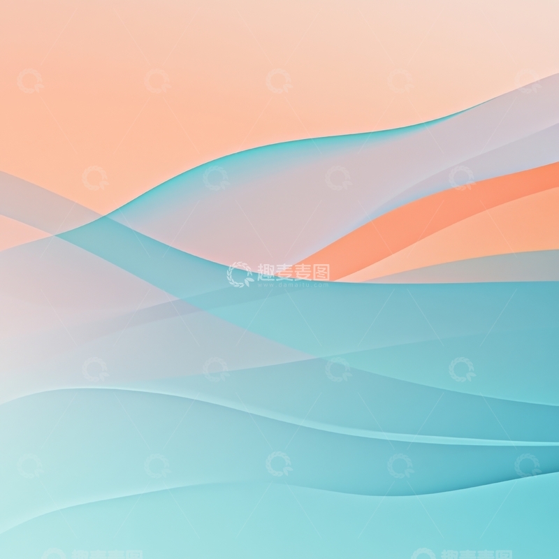 高清大图下载【趣麦麦图】渐变色波浪抽象背景