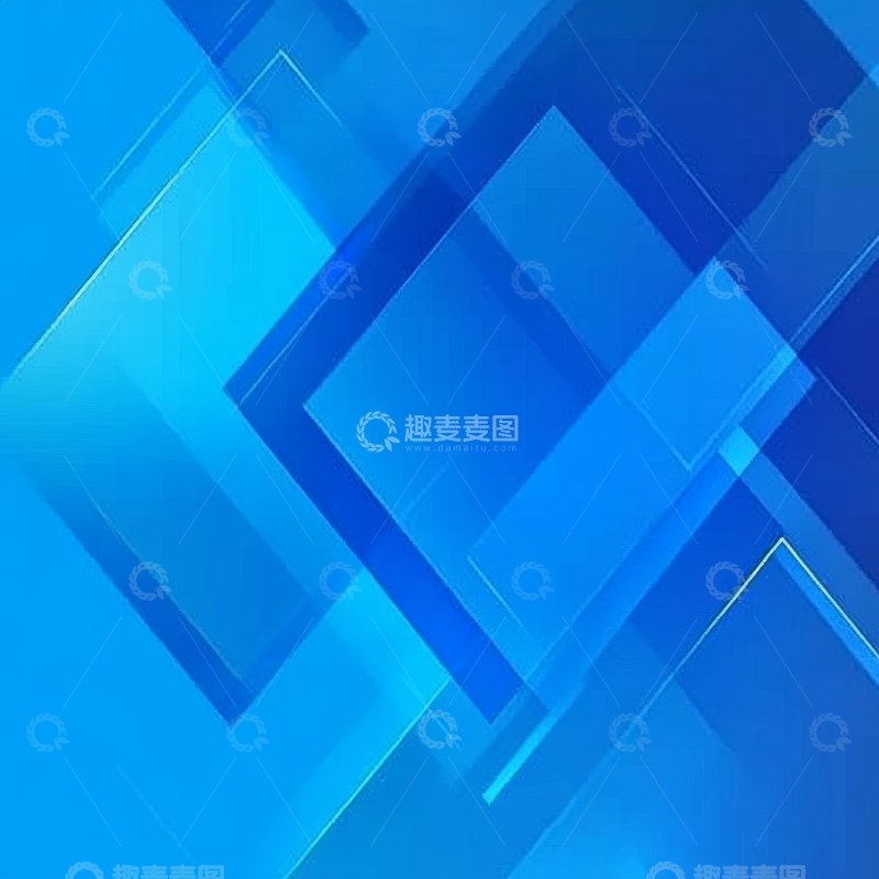 高清大图下载【趣麦麦图】蓝色几何图形抽象背景