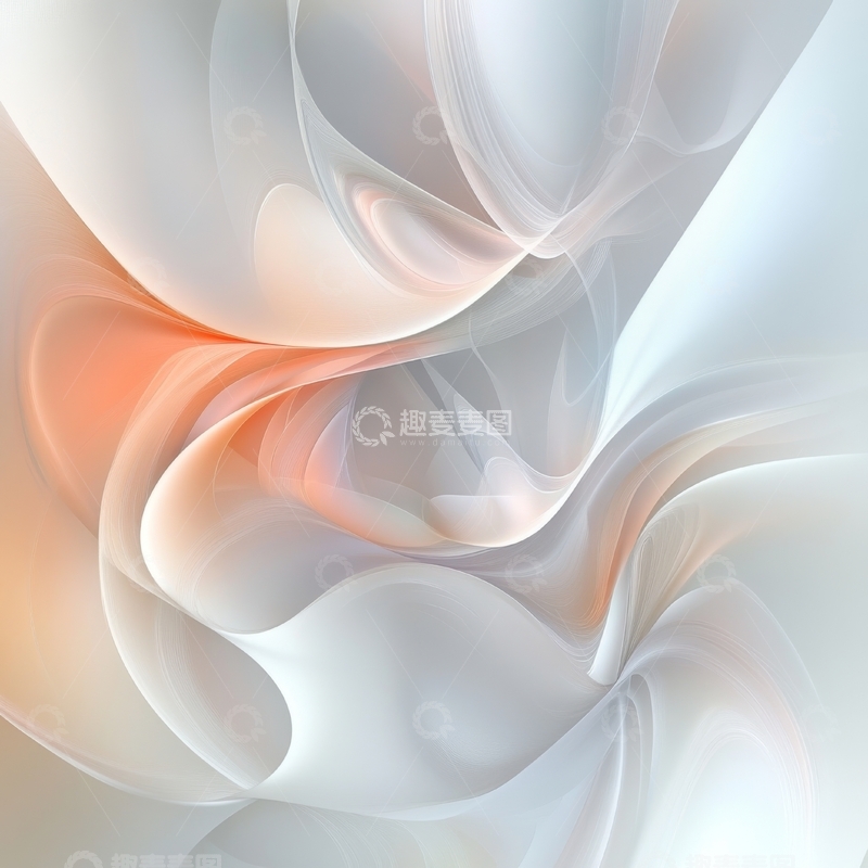 高清大图下载【趣麦麦图】柔和色彩的抽象流动图案