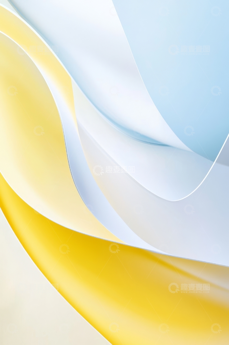 高清大图下载【趣麦麦图】柔和色彩的流动布料