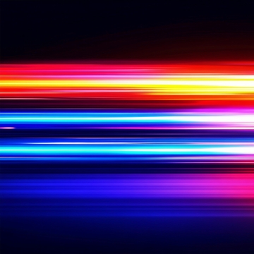 彩色光带的动态抽象背景