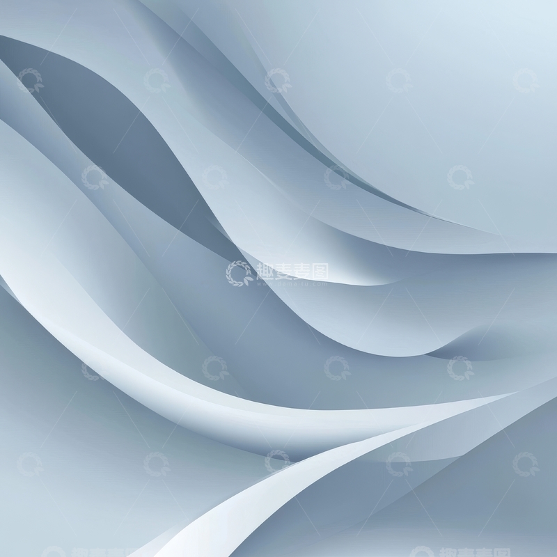 高清大图下载【趣麦麦图】柔和曲线的抽象背景