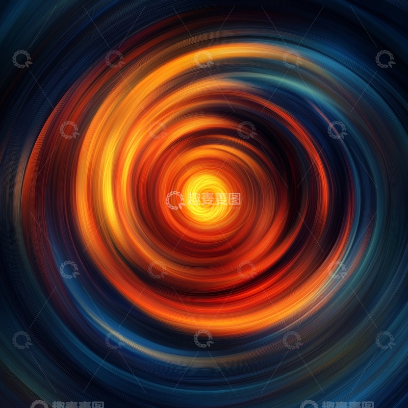 高清大图下载【趣麦麦图】色彩斑斓的螺旋抽象图案
