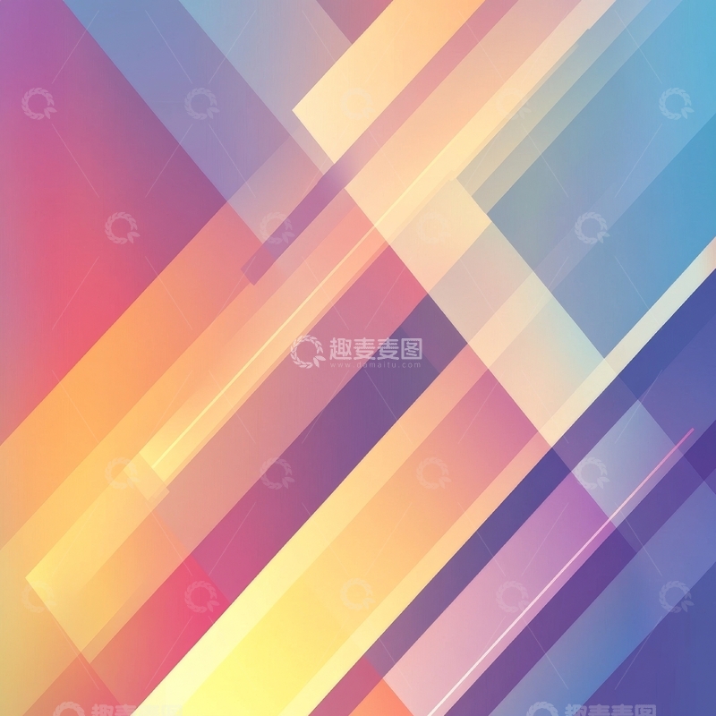 高清大图下载【趣麦麦图】渐变色块交织的抽象背景
