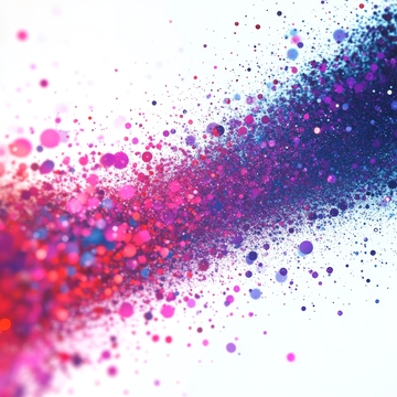 色彩斑斓的粒子爆炸效果