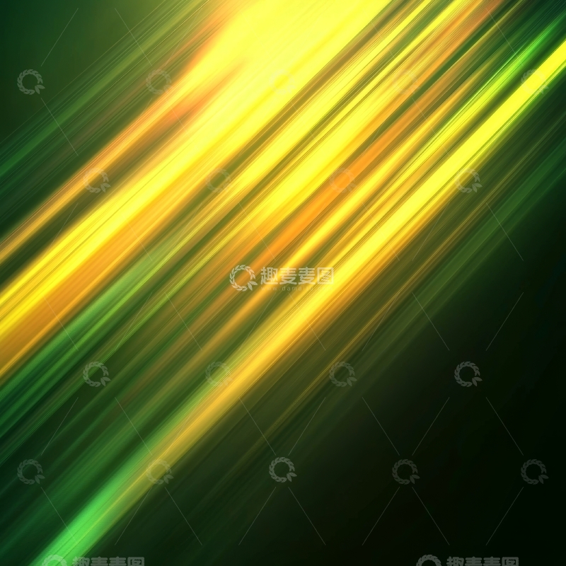 高清大图下载【趣麦麦图】金色光线与绿色背景的抽象图案