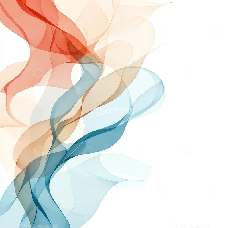 高清大图下载【趣麦麦图】色彩交织的抽象流动图案