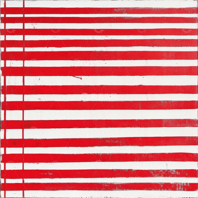 高清大图下载【趣麦麦图】-红白相间的水平条纹图案