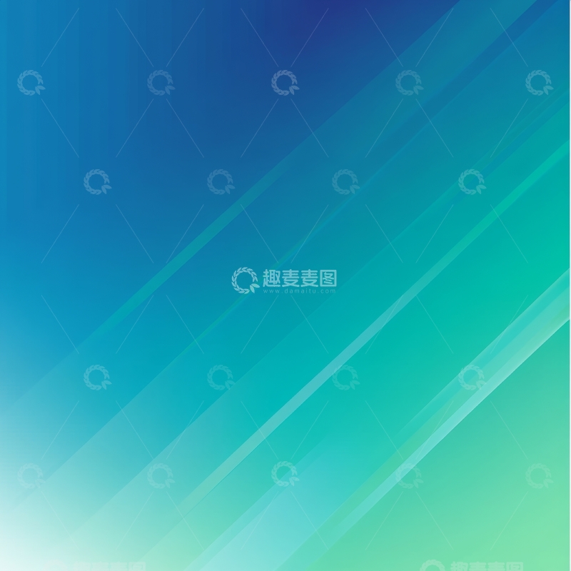 高清大图下载【趣麦麦图】渐变蓝绿背景与斜线装饰