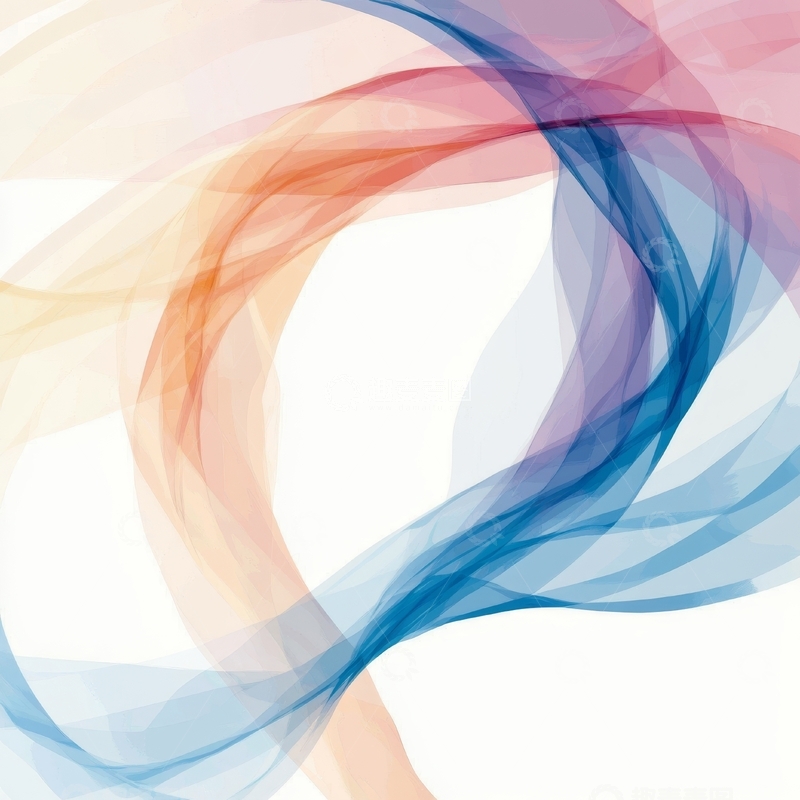 高清大图下载【趣麦麦图】色彩交织的抽象曲线