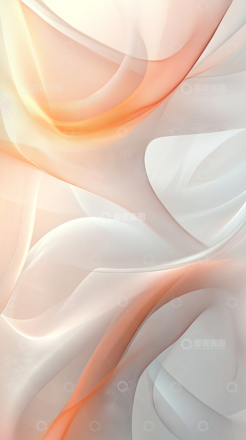 高清大图下载【趣麦麦图】柔和曲线的抽象艺术背景