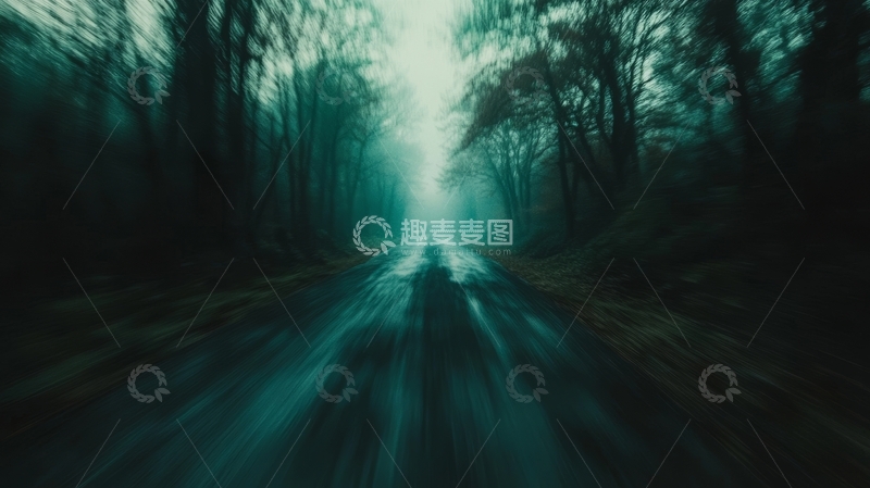 高清大图下载【趣麦麦图】幽暗森林中的神秘小径