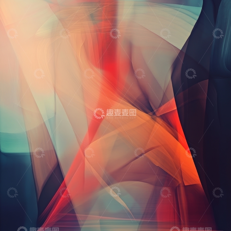 高清大图下载【趣麦麦图】色彩交织的抽象艺术图案