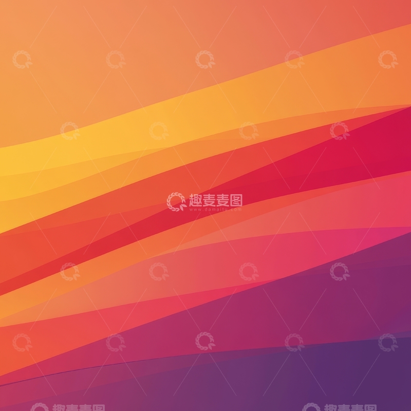 高清大图下载【趣麦麦图】渐变色彩波浪背景