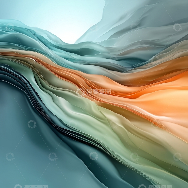 高清大图下载【趣麦麦图】流动的色彩织锦