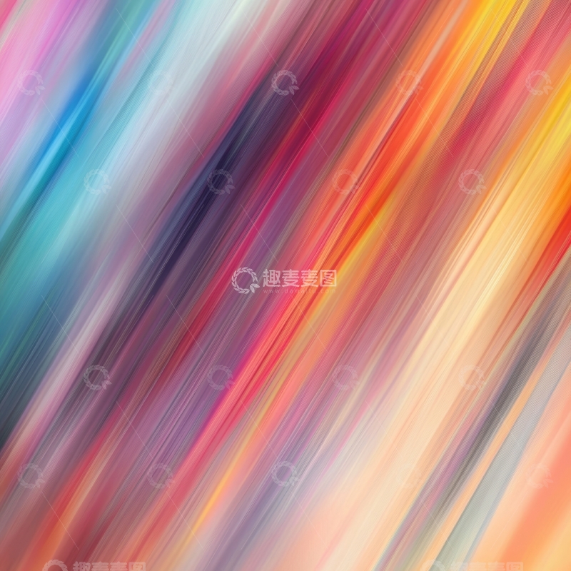 高清大图下载【趣麦麦图】色彩斑斓的动态模糊背景