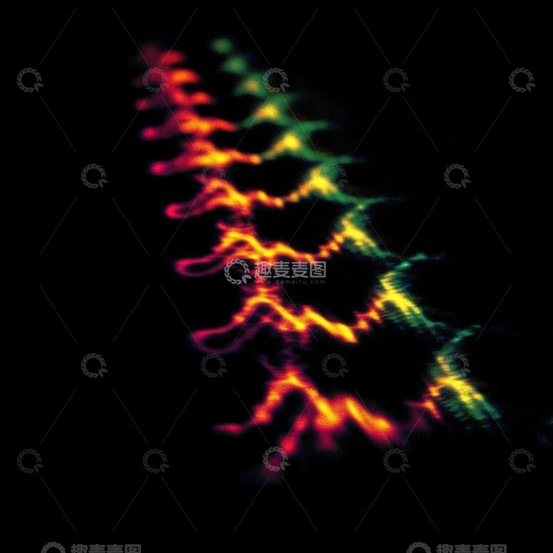 高清大图下载【趣麦麦图】色彩斑斓的抽象波纹图案